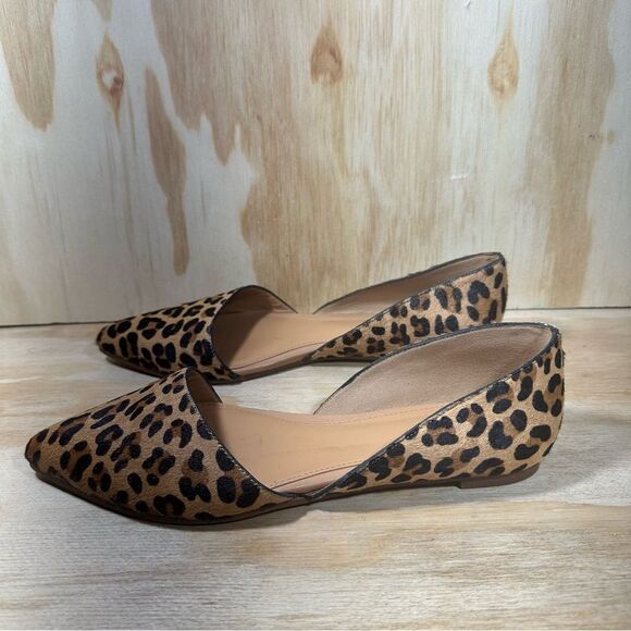 J Crew Leopard Print Calf Hair Flats Women’s Size 6 - Picture 8 of 8